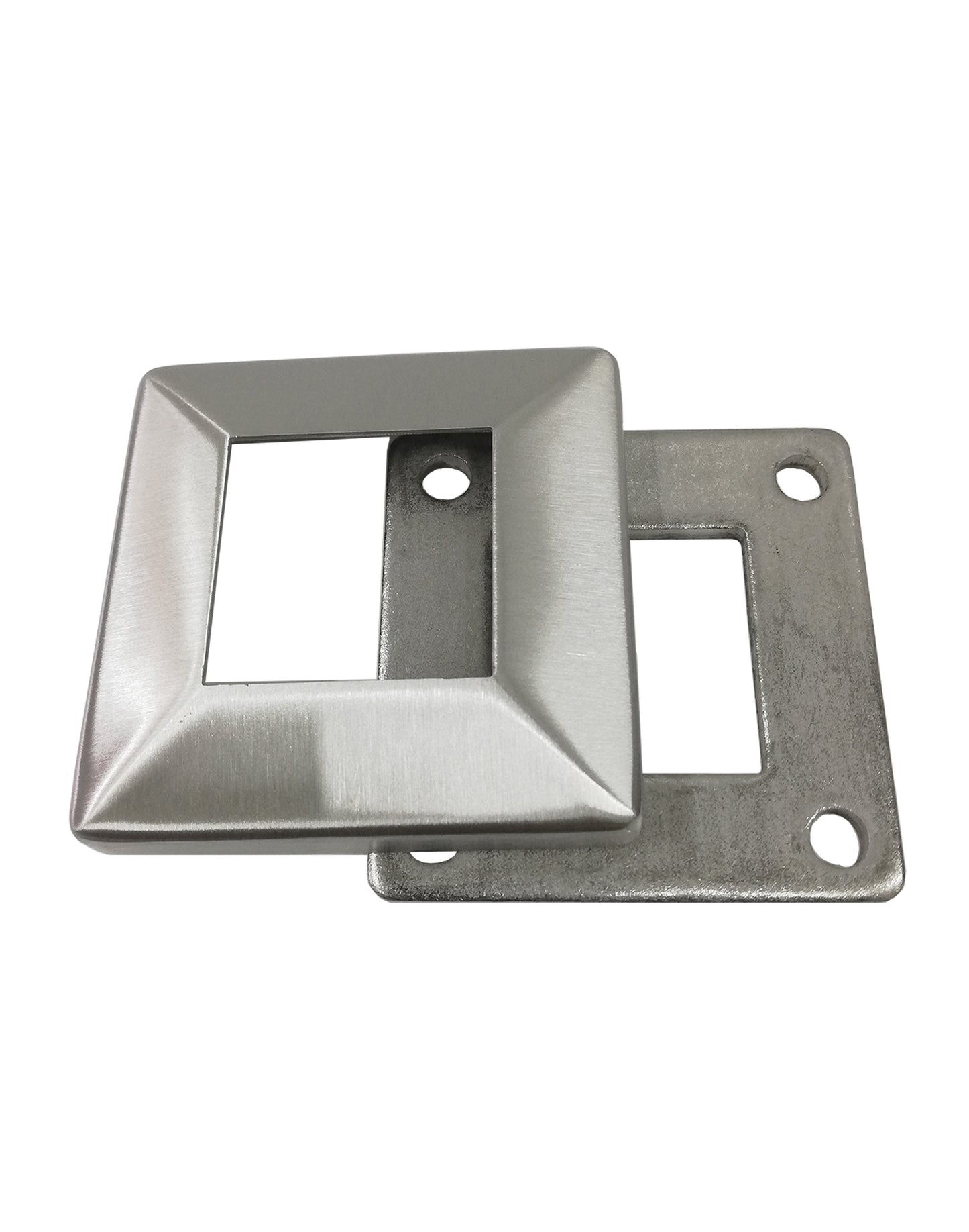 Stainless Steel 316 Grade Square Base Cover and Plate for 1-1/2" Post Fitting (C1060-150)