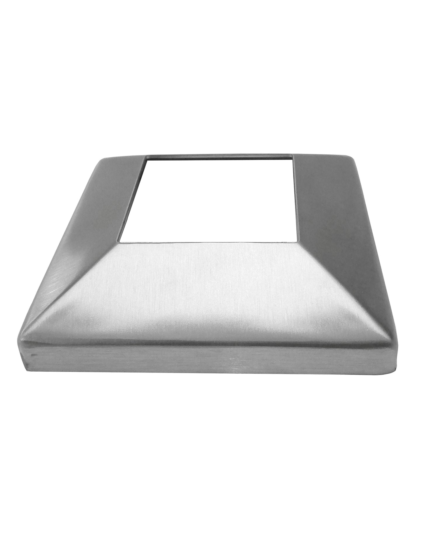 Stainless Steel 316 Grade Square Base Cover for 1-1/2" Post Fitting 4" Outside (C1060-150-SQR-400OUT) - SHEMONICO