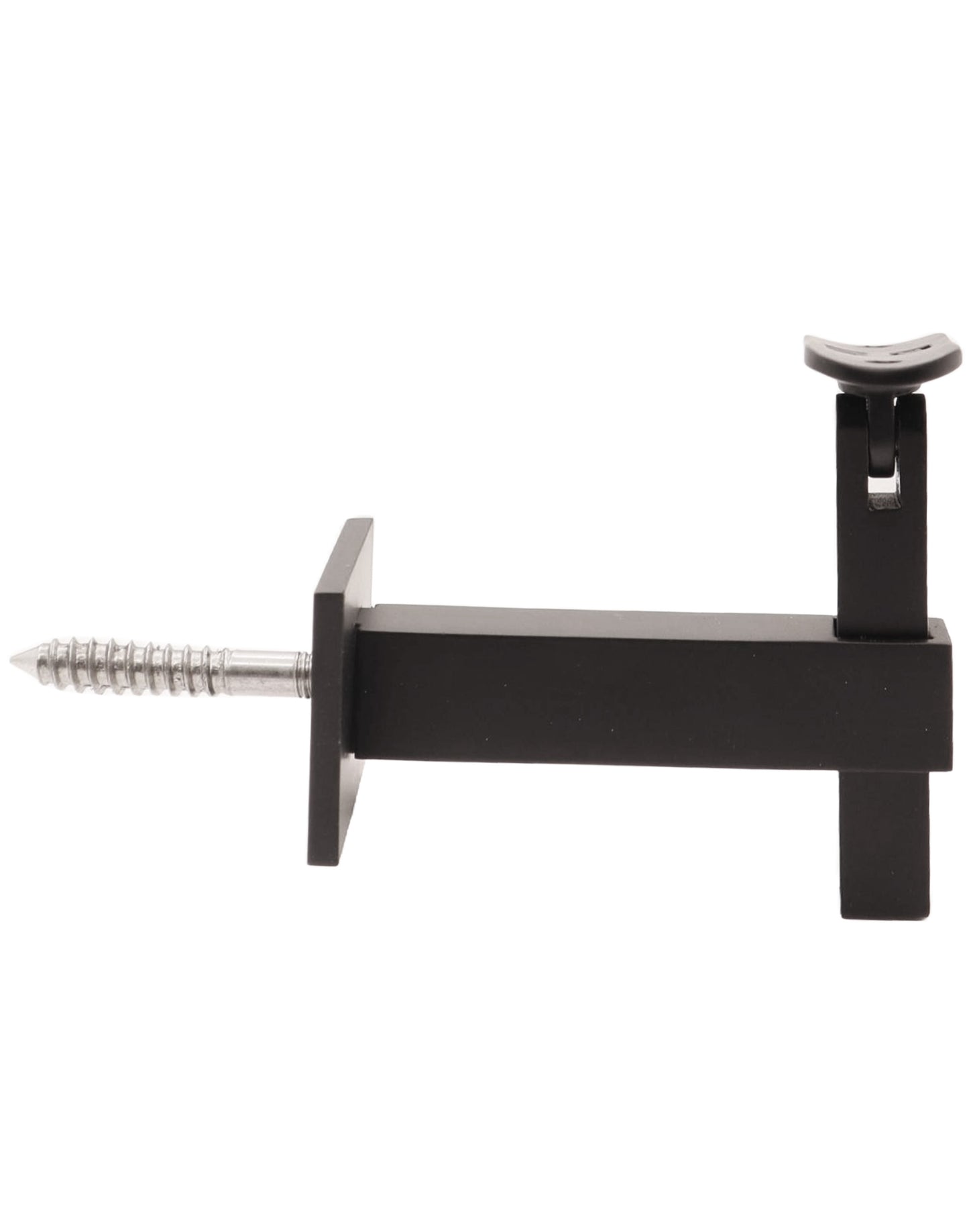 Square Adjustable Wall to Handrail Bracket Tube Mounting Black Finish (G1025-BLK-SQR) - SHEMONICO