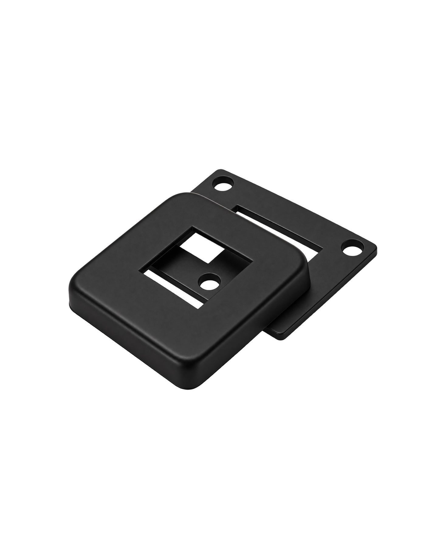 Stainless Steel Black Finish Square Base Cover and Plate for 1-1/2" Post Fitting (C1060-150-BLK)