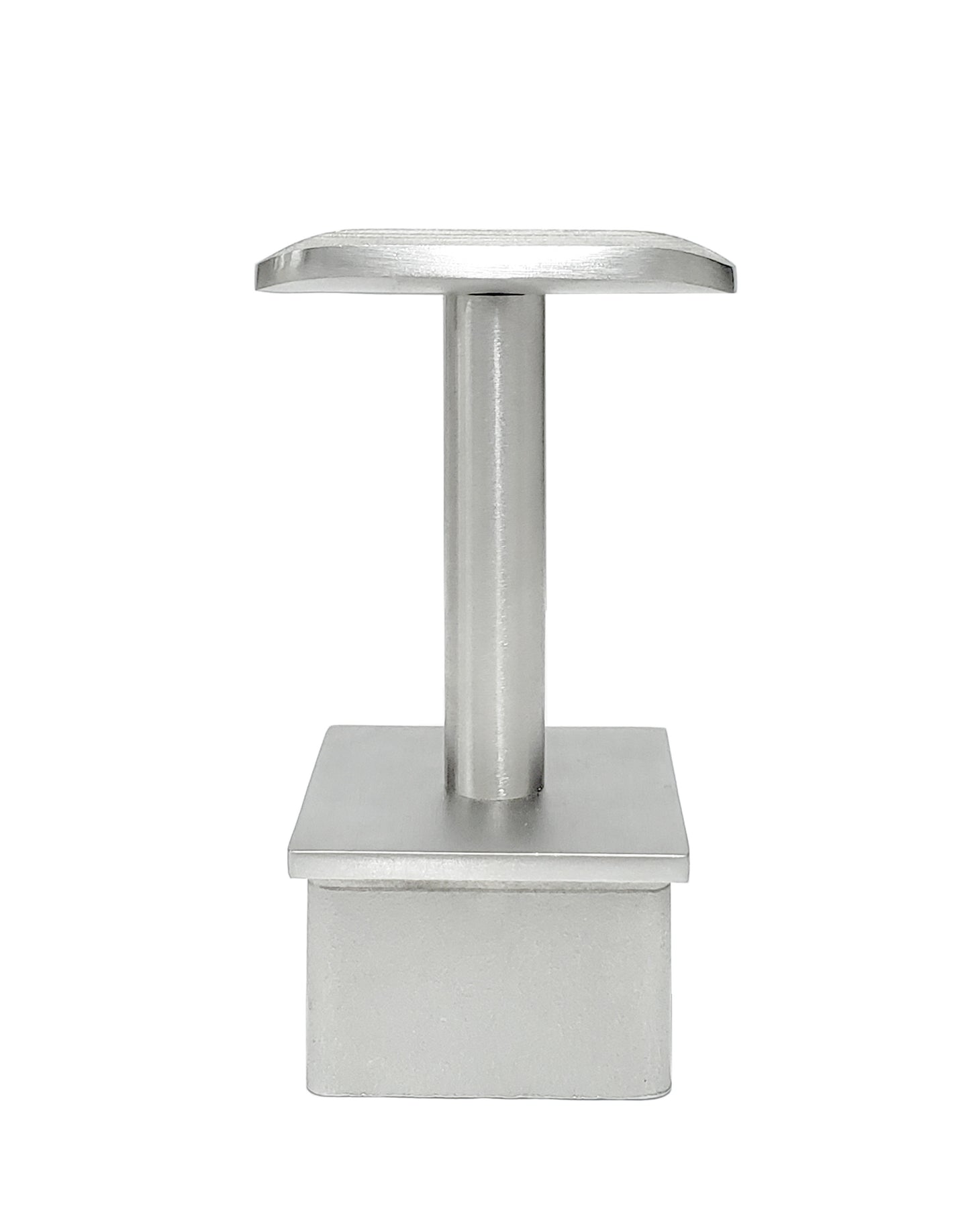 Round Straight Stem Post Handrail Bracket Stainless Steel 316 for 2" Post Fitting (P0100-200-FIX-ROUND) - SHEMONICO