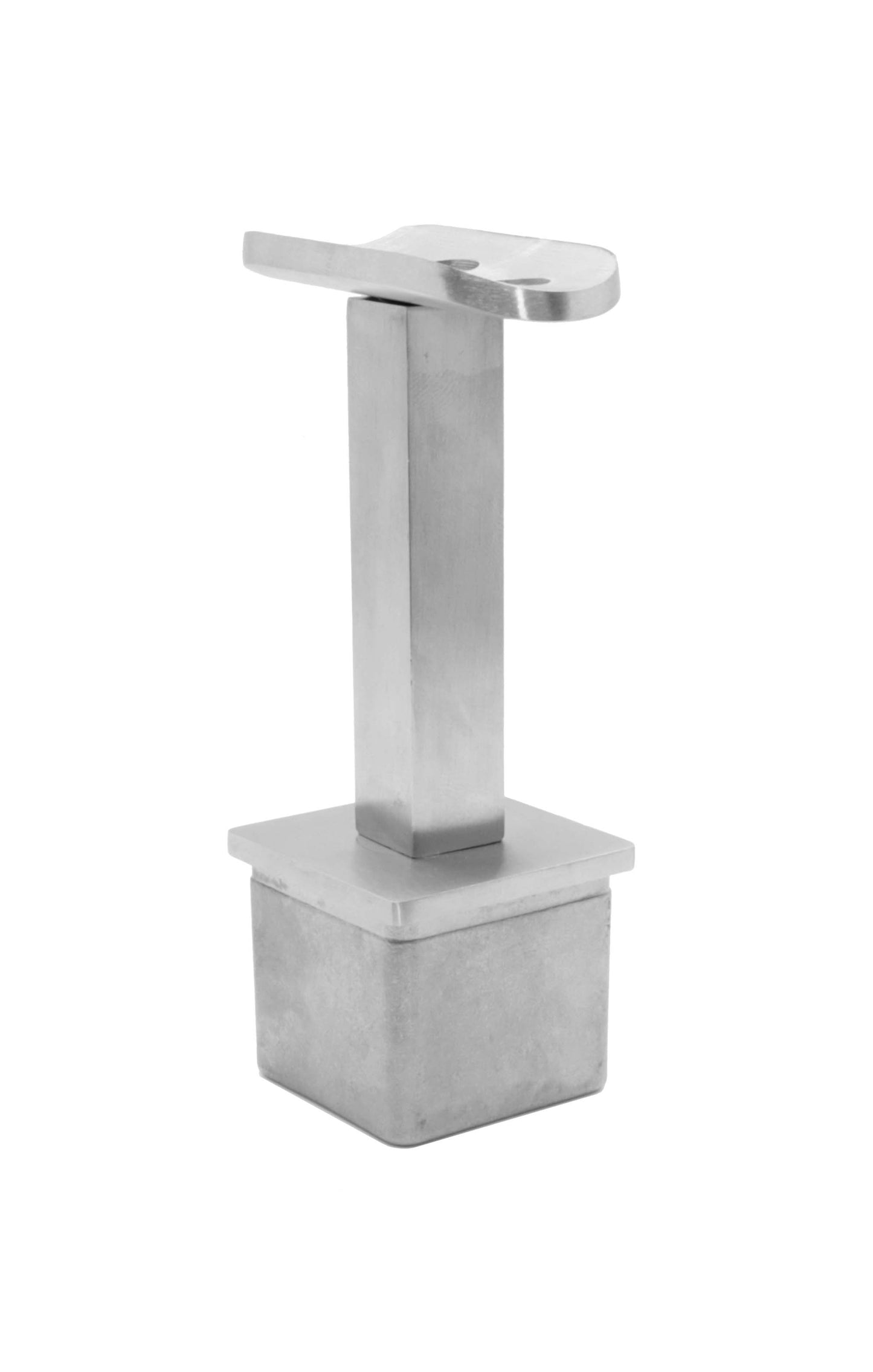 Fixed Square Stem Post Handrail Bracket Stainless Steel for 1-1/2" Post Fitting (P0150-FIX-TOP-SQUARE) - SHEMONICO