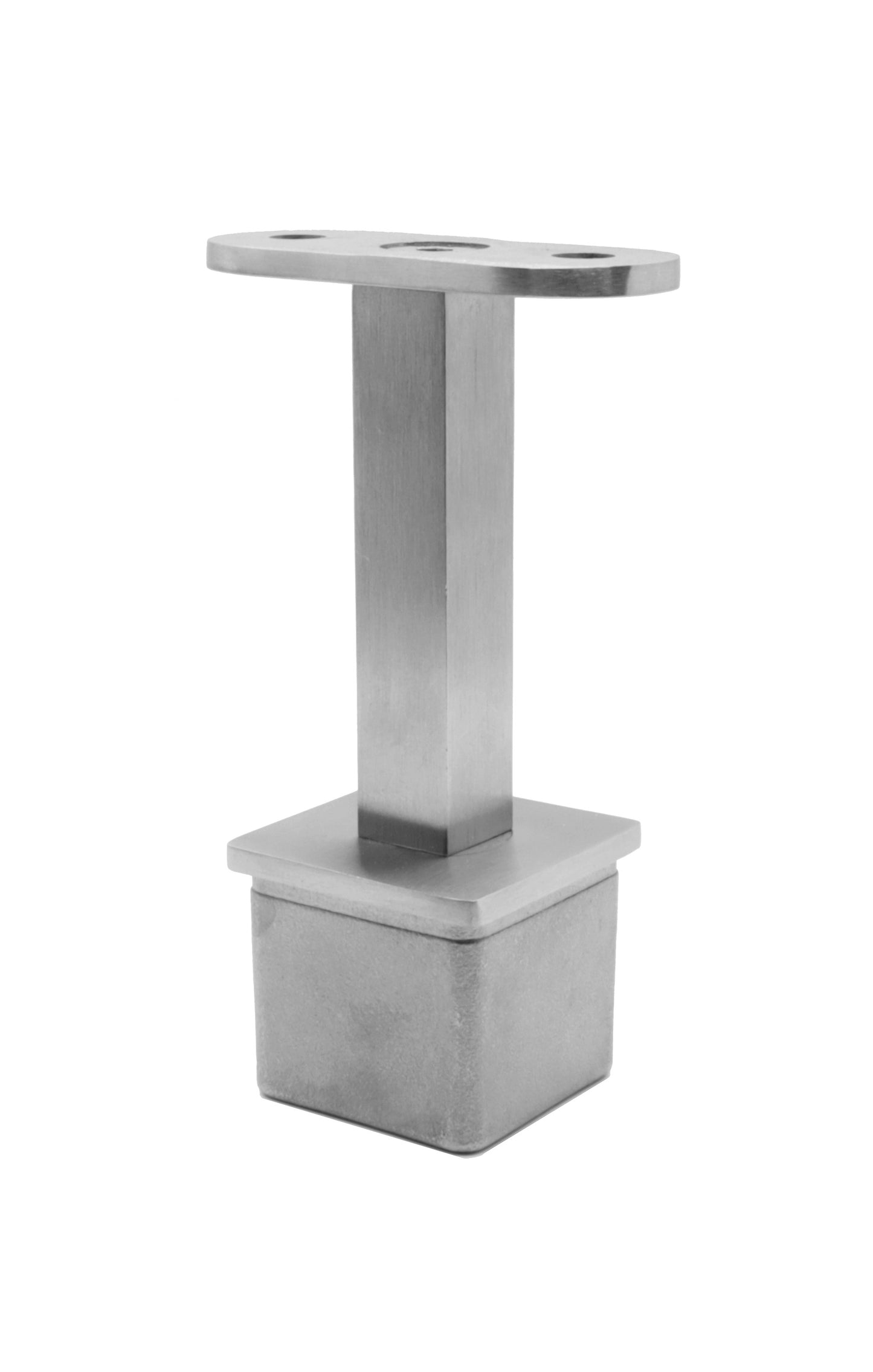 Fixed Square Stem Post Handrail Bracket Stainless Steel for 1-1/2" Post Fitting (P0150-FIX-TOP-SQUARE) - SHEMONICO