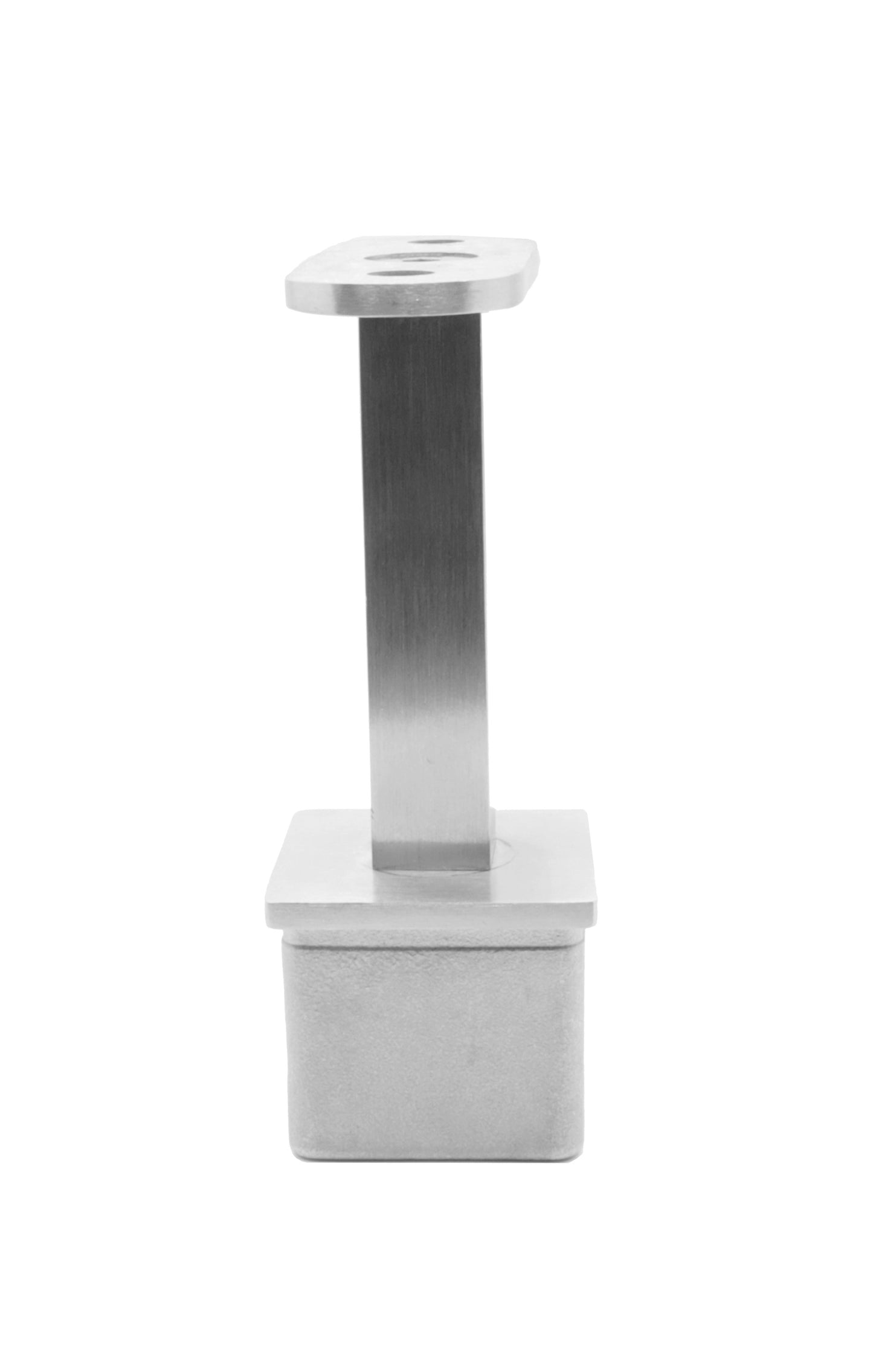 Fixed Square Stem Post Handrail Bracket Stainless Steel for 1-1/2" Post Fitting (P0150-FIX-TOP-SQUARE) - SHEMONICO