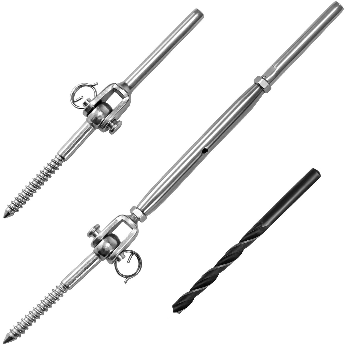 Jaw Swage Stud Turnbuckle and Lag Screw Eye (C1011-C1150) - SHEMONICO