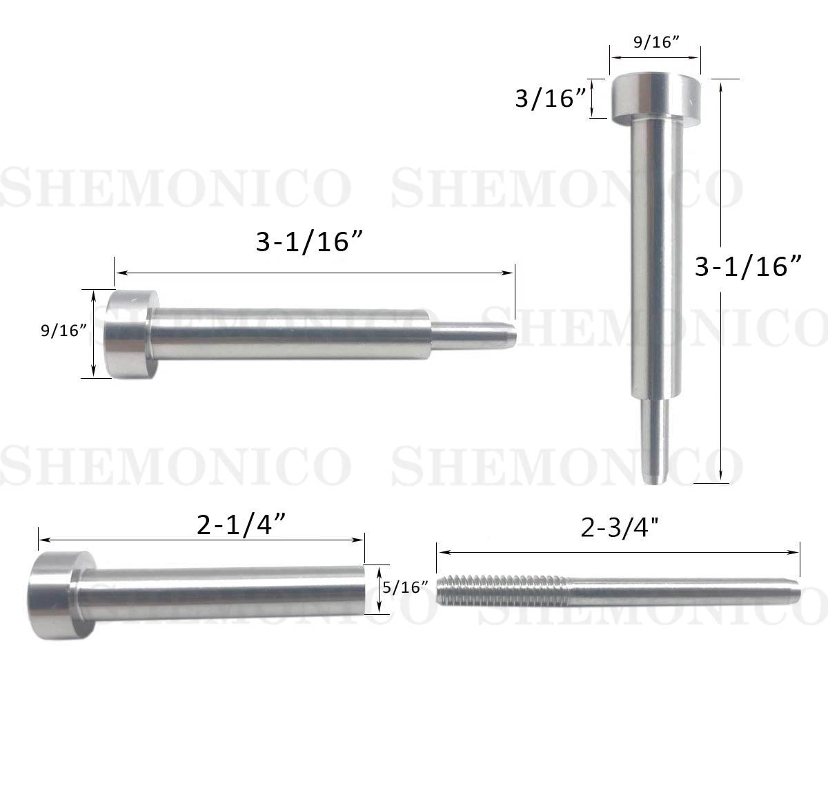 Stainless Steel Invisi Stud & Receiver (C1030) - SHEMONICO