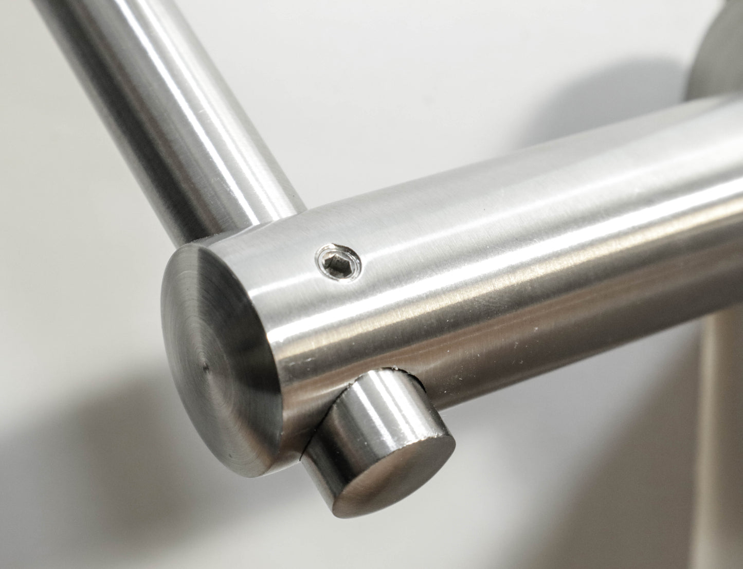 Stainless Steel Glass Mount Handrail Bracket for 1 1/2" Round or Square Tube Satin Finish T316 Marine Grade (G1020) - SHEMONICO