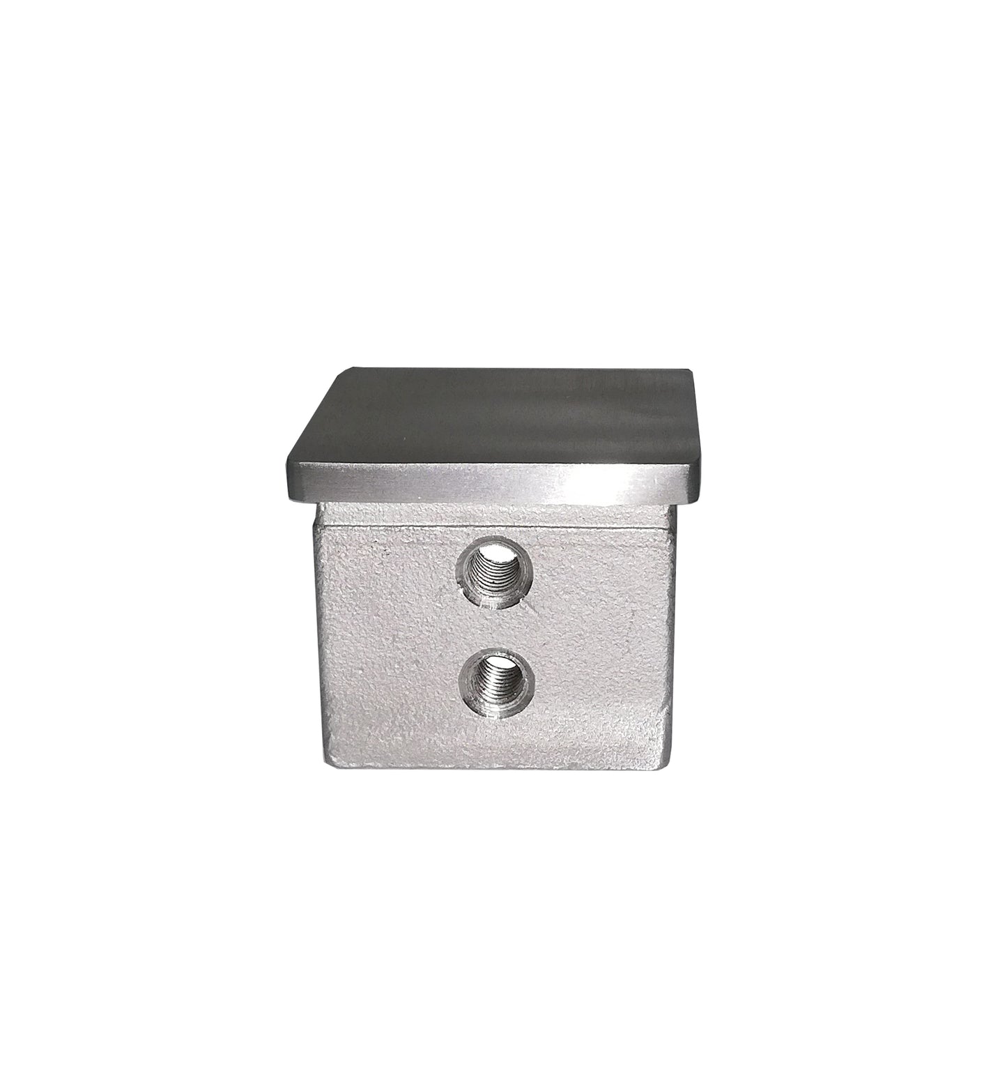 Flat End Cap For Rectangular Square Tube 1-1/2" x 1-1/2" T316 Satin Finish (G1100-150-150) - SHEMONICO