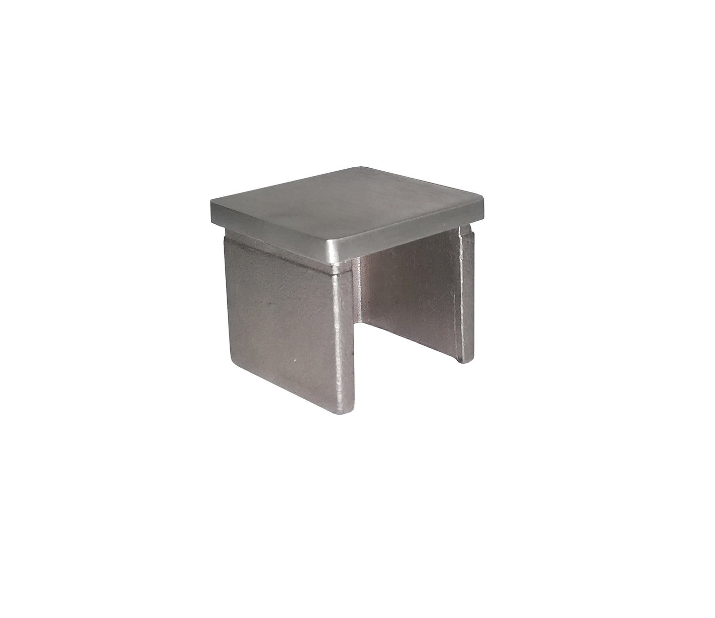 Flat End Cap For Rectangular Square Tube 1-1/2" x 1-1/2" T316 Satin Finish (G1100-150-150) - SHEMONICO