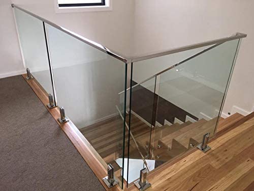 Shemonico Stainless Steel Glass Clamp Glass Spigot Pool Fence Balustrade Railing Post for Balcony Garden Deck Brushed 2205 (G1100) - SHEMONICO