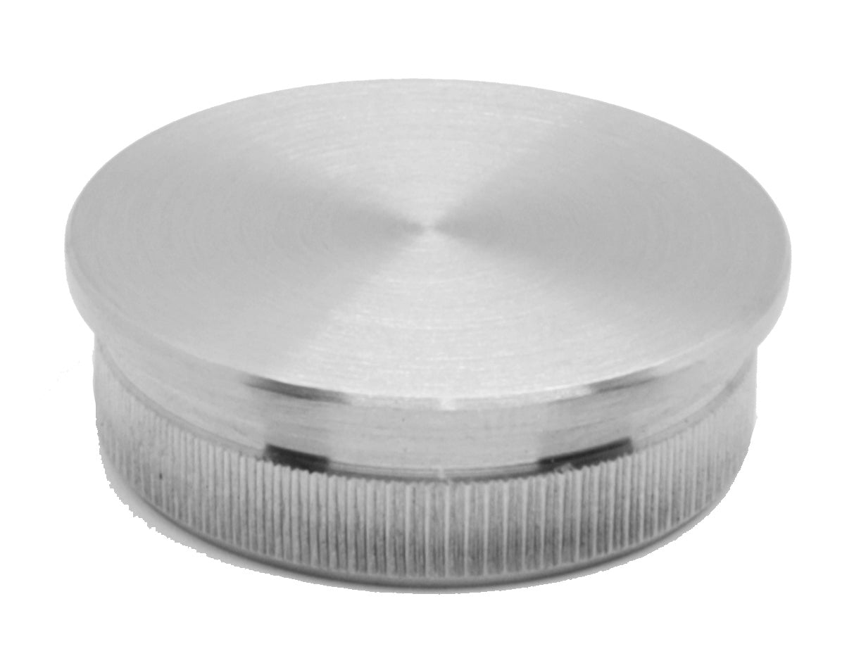 Stainless Steel Round End Cap Cover for 1 1/2" OD Round Tube on Cable Railing Deck Posts & Top Rail (P0330-150) - SHEMONICO