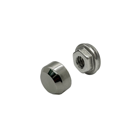 Round Snap End Cap and Nut for Swage Tensioner (C0095) - SHEMONICO