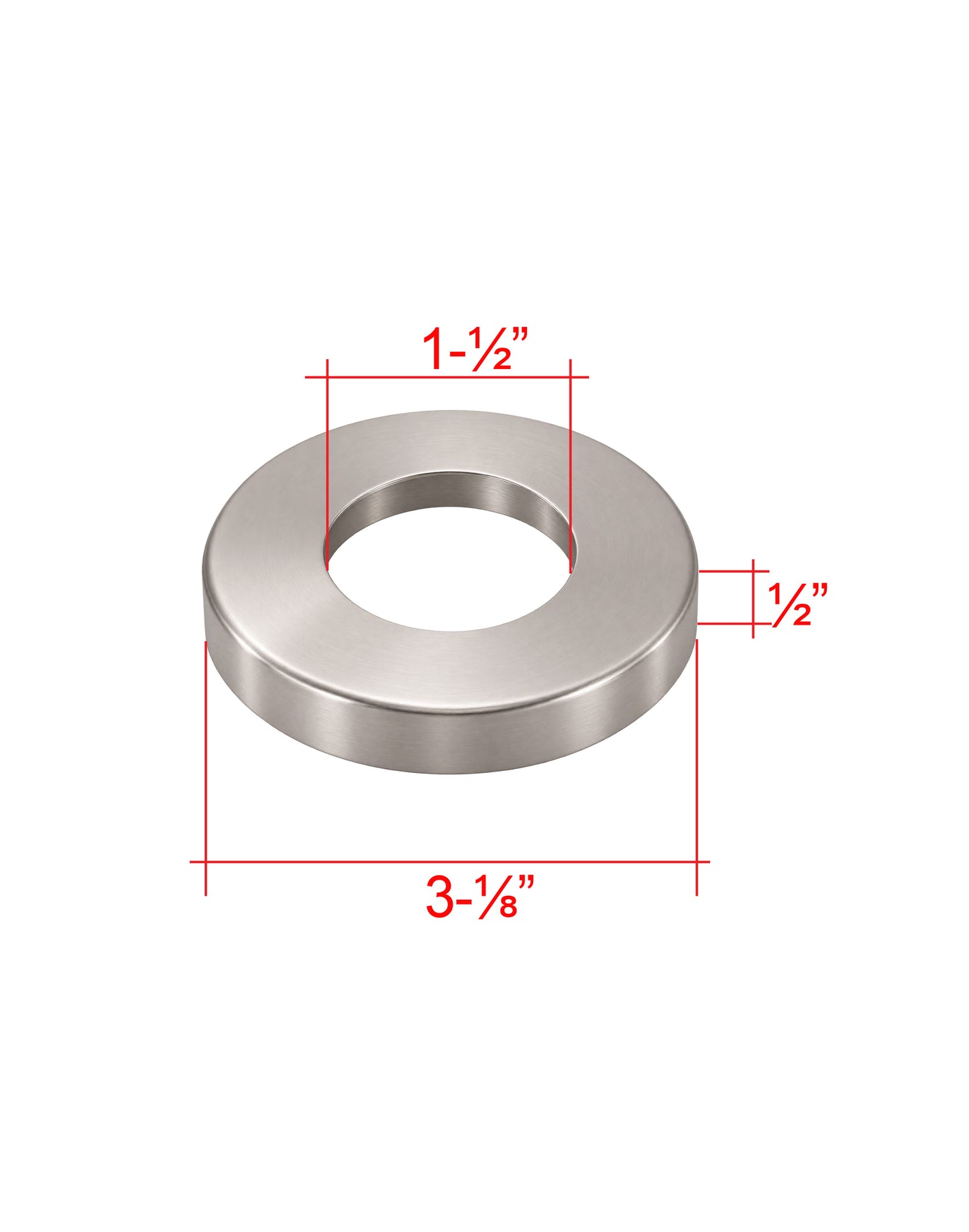 Stainless Steel 316 Grade Round Base Cover and Plate for 1-1/2" Post Fitting (C1050-150)