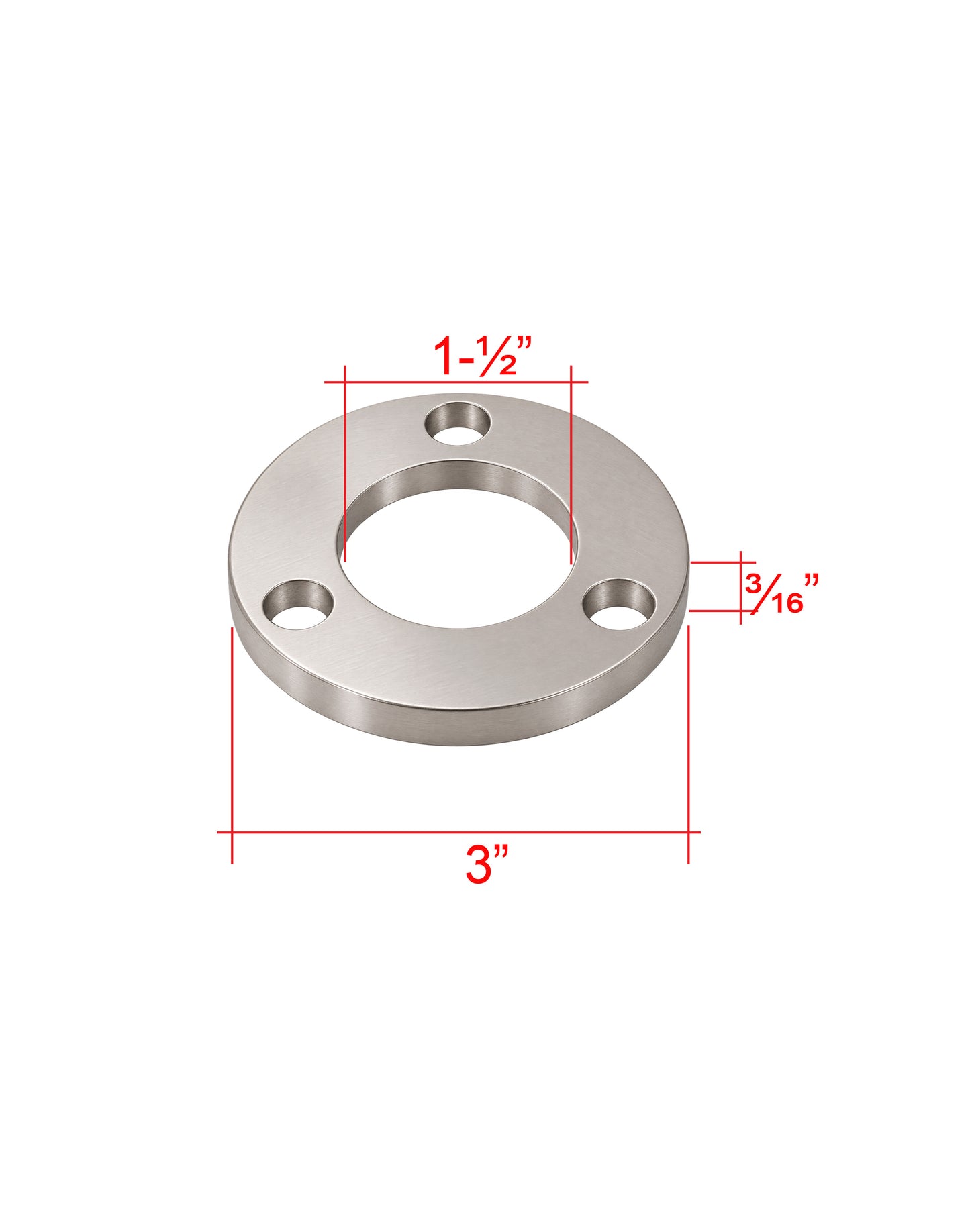 Stainless Steel 316 Grade Round Base Cover and Plate for 1-1/2" Post Fitting (C1050-150)
