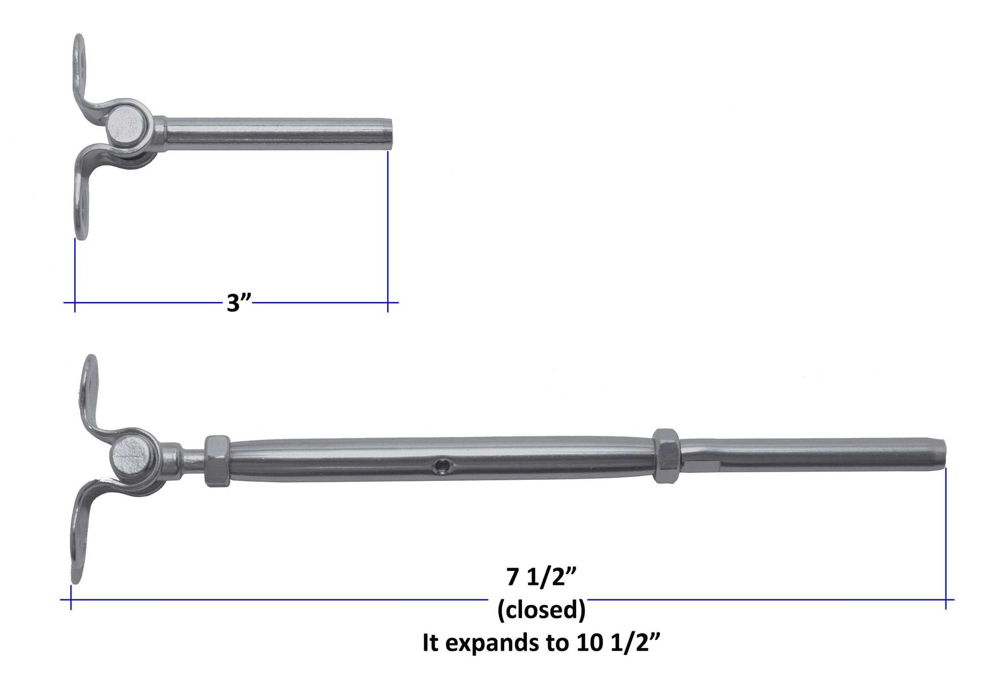 Deck Toggle & Swage Stud Turnbuckle (C1021) - SHEMONICO