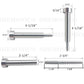 Stainless Steel Invisi Stud & Receiver Brush Finish (C1030-BRS) - SHEMONICO