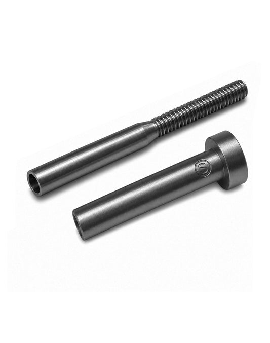 Black Matte Stainless Steel Invisible Stud & Receiver Hex Head (C1030-BO) - SHEMONICO