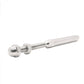 Hand Swage Threaded Stud for 1/4" Stainless Steel Cable Brush Finish (C1036-014-BRS) - SHEMONICO