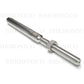 Hand Swage Threaded Stud for 1/4" Stainless Steel Cable Brush Finish (C1036-014-BRS) - SHEMONICO