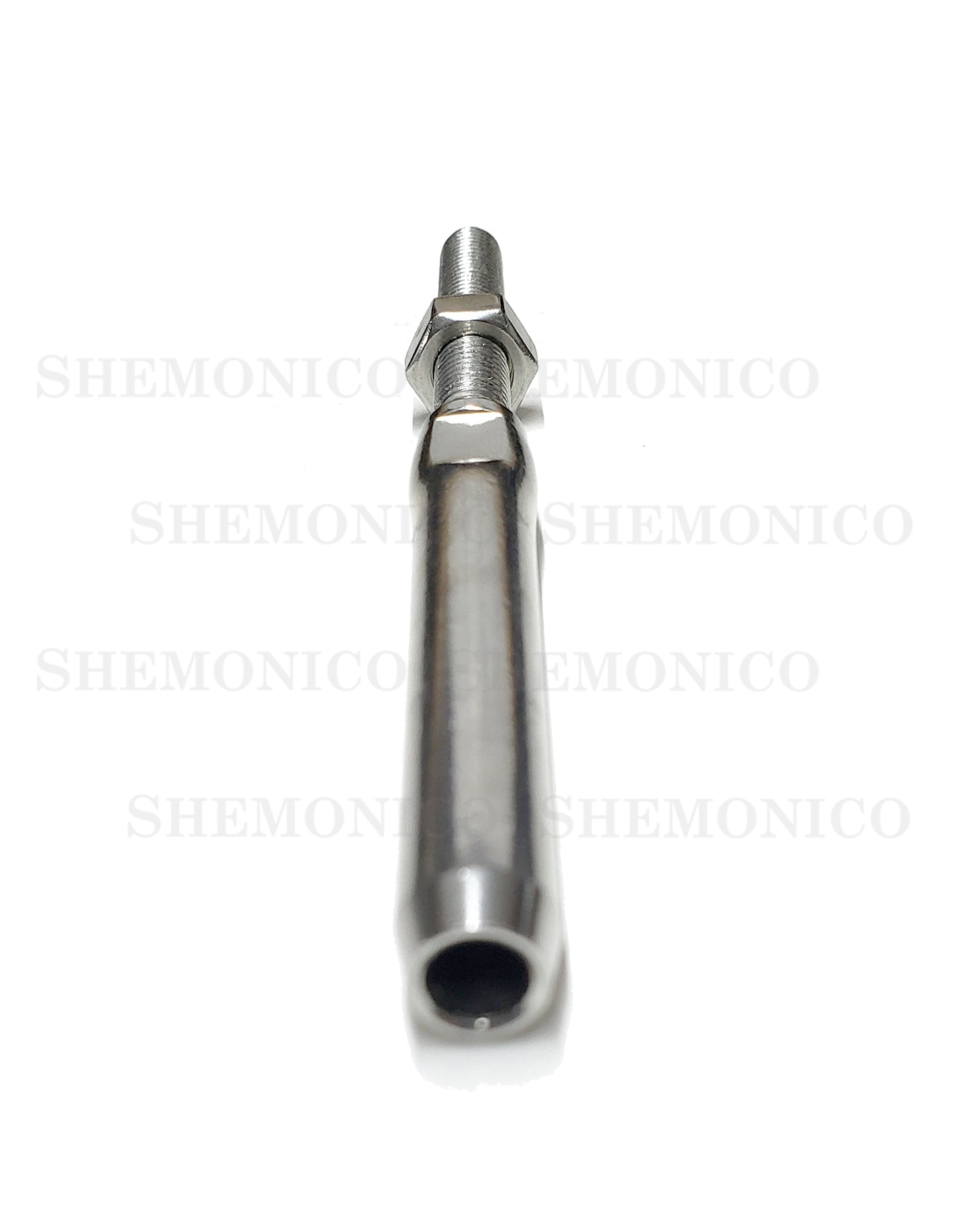 Hand Swage Threaded Stud for 1/4" Stainless Steel Cable Brush Finish (C1036-014-BRS) - SHEMONICO