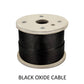 Stainless Steel Black Oxide Cable 1/8" 3/16" Spool (C1046-B0) - SHEMONICO