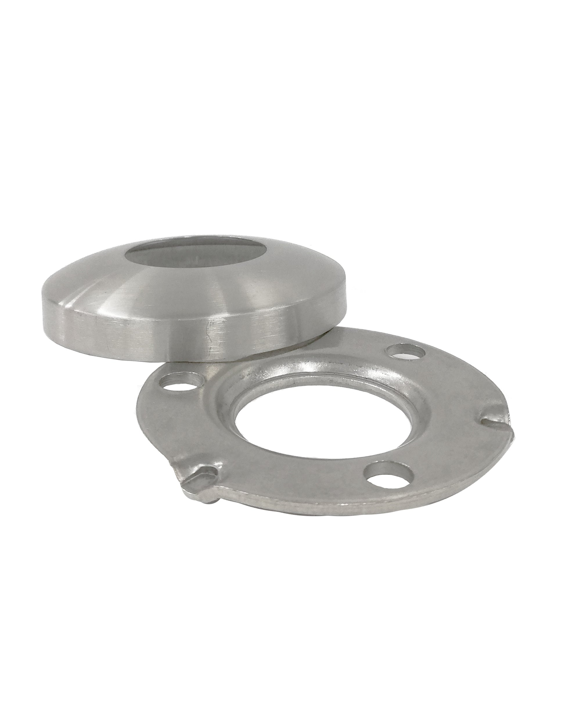 Stainless Steel 316 Grade Round Base Cover and Plate for 1-1/2" Post Fitting (C1050-150) - SHEMONICO