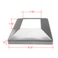 Stainless Steel 316 Grade Square Base Cover for 1-1/2" Post Fitting 4" Outside (C1060-150-SQR-400OUT) - SHEMONICO