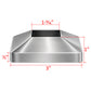 Stainless Steel 316 Grade Square Base Cover and Plate for 1-1/2" Post Fitting (C1060-150) - SHEMONICO