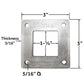 Stainless Steel 316 Grade Square Base Plate for 1-1/2" Post Fitting (C1060-150-SQR-PLATE) - SHEMONICO