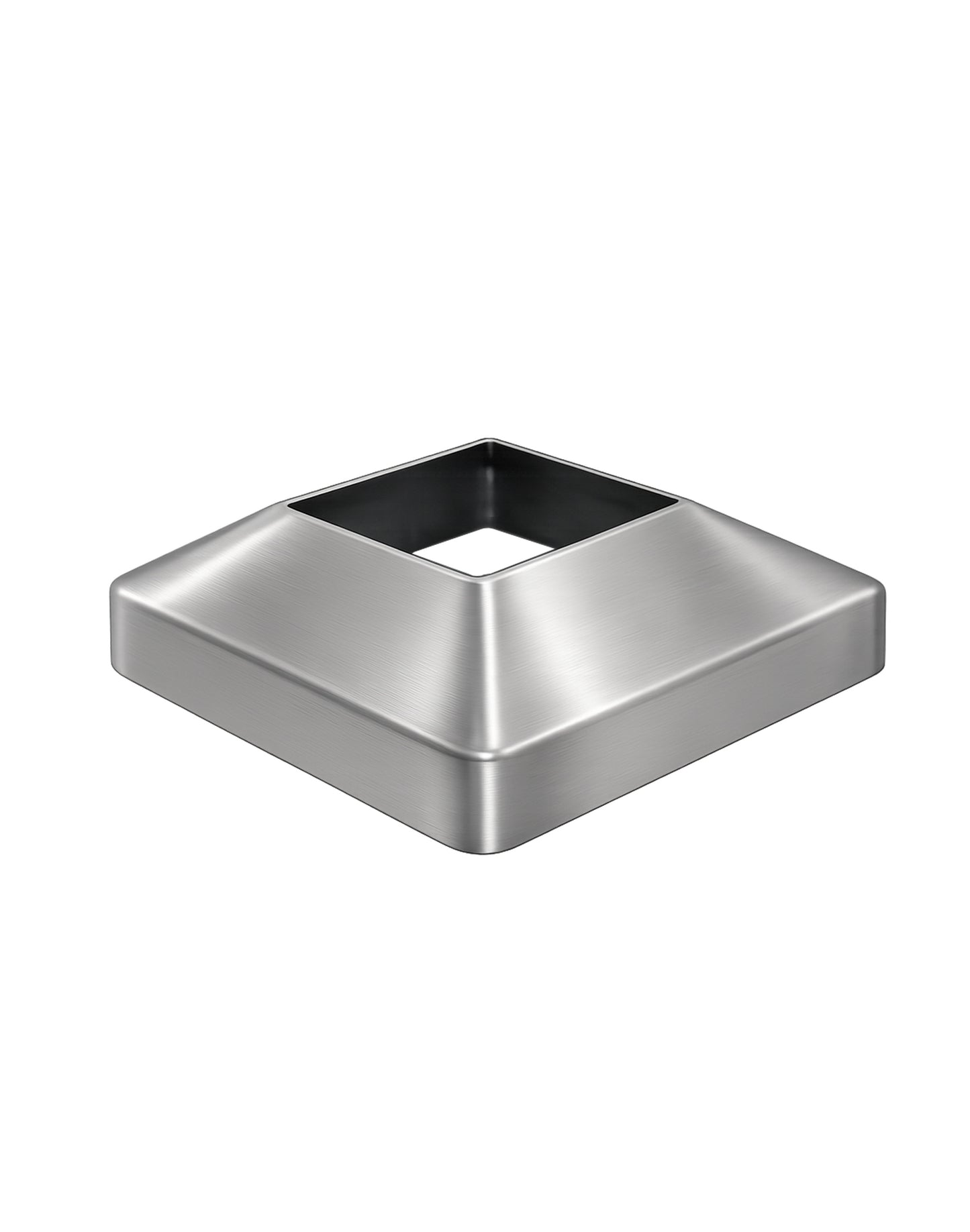Stainless Steel 316 Grade Square Base Cover and Plate for 1-1/2" Post Fitting (C1060-150) - SHEMONICO