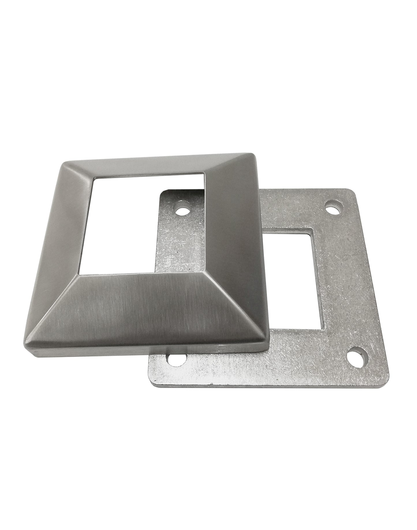 Stainless Steel 316 Grade Square Base Cover and Plate for 2" Post Fitting (C1060-200)