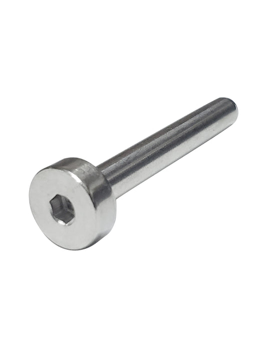 Round Hex Flat Head Swage Stud Dead End Terminal SS T316 Marine Grade (C1100) - SHEMONICO
