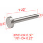 Round Flat Head Swage Stud SS T316 Marine Grade (C1105) - SHEMONICO