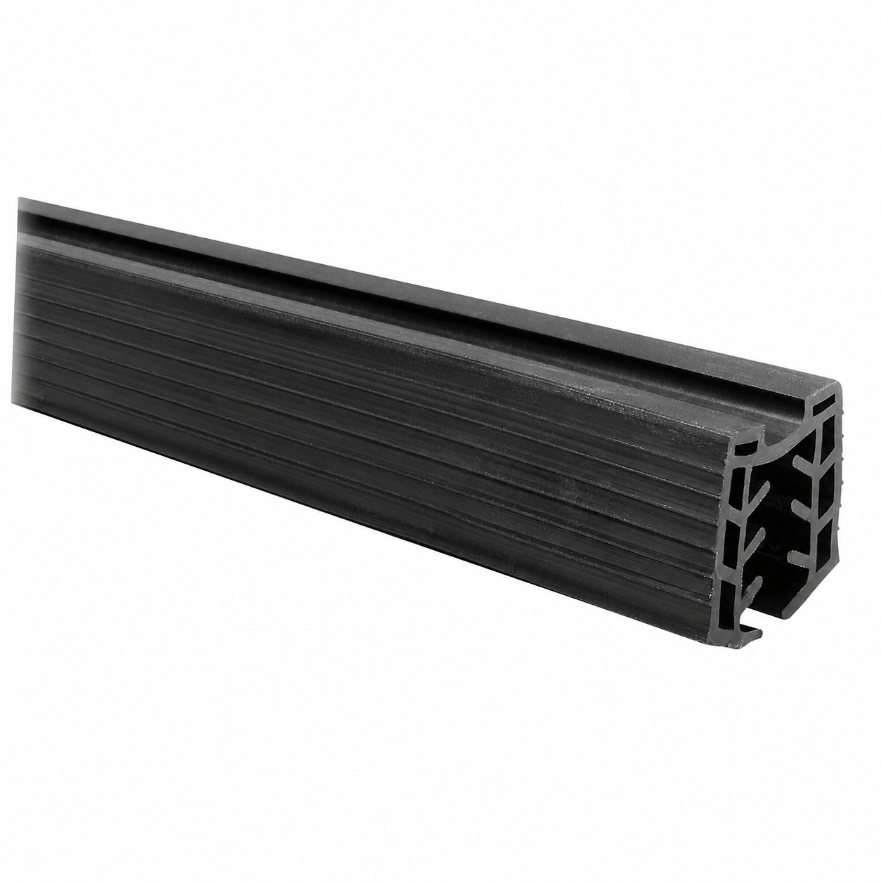 Slot Round Tube Cap Rail for Glass Railing  19 ft U Channel Stainless Steel (G1030)