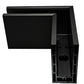 Corner for Anodized Aluminum Glass Channel Black Finish (G1006-COR-BLK) - SHEMONICO