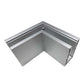 Corner for Anodized Aluminum Glass Channel (G1005-COR) - SHEMONICO