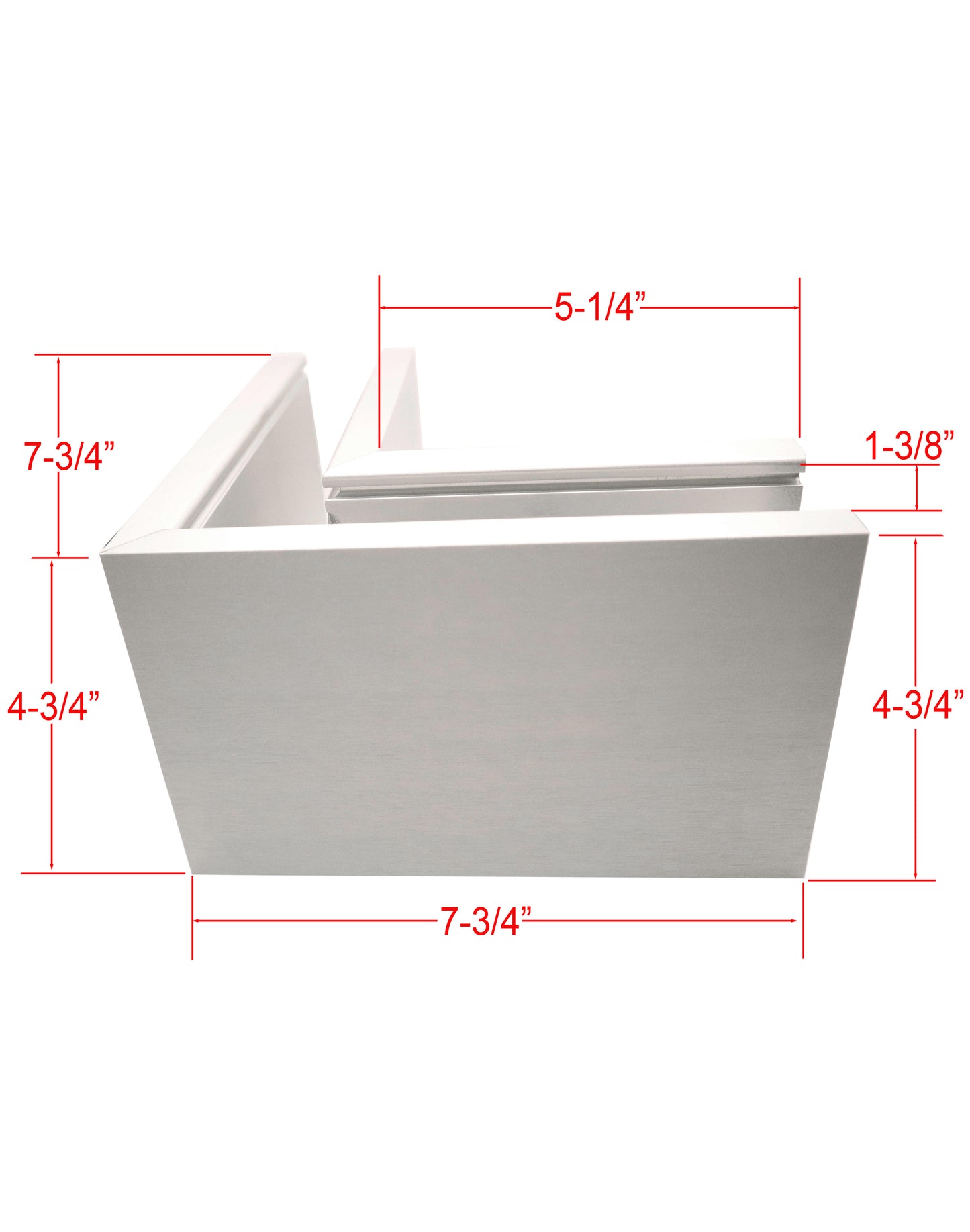 Corner for Anodized Aluminum Glass Channel (G1005-COR) - SHEMONICO