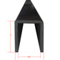 Slim Cap Rail for Glass Railing  10 ft U Channel Stainless Steel Black Finish (G1013-BLK) - SHEMONICO