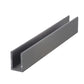 Slim Aluminum Cap Rail for Glass Railing 10 ft long Brush Finish (G1012-BRS) - SHEMONICO