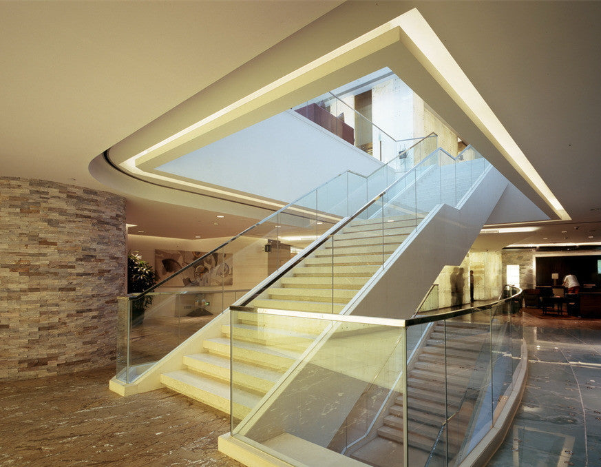 Slim Cap Rail for Glass Railing  10 ft U Channel Stainless Steel Black Finish (G1013-BLK) - SHEMONICO