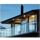 Slim Cap Rail for Glass Railing  10 ft U Channel Stainless Steel Black Finish (G1013-BLK) - SHEMONICO