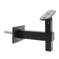 Square Adjustable Wall to Handrail Bracket Tube Mounting Black Finish (G1025-BLK-SQR) - SHEMONICO