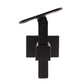 Square Adjustable Wall to Handrail Bracket Tube Mounting Black Finish (G1025-BLK-SQR) - SHEMONICO