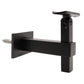 Square Adjustable Wall to Handrail Bracket Tube Mounting Black Finish (G1025-BLK-SQR) - SHEMONICO