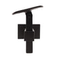 Square Adjustable Wall to Handrail Bracket Tube Mounting Black Finish (G1025-BLK-SQR) - SHEMONICO