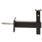 Square Adjustable Wall to Handrail Bracket Tube Mounting Black Finish (G1025-BLK-SQR) - SHEMONICO