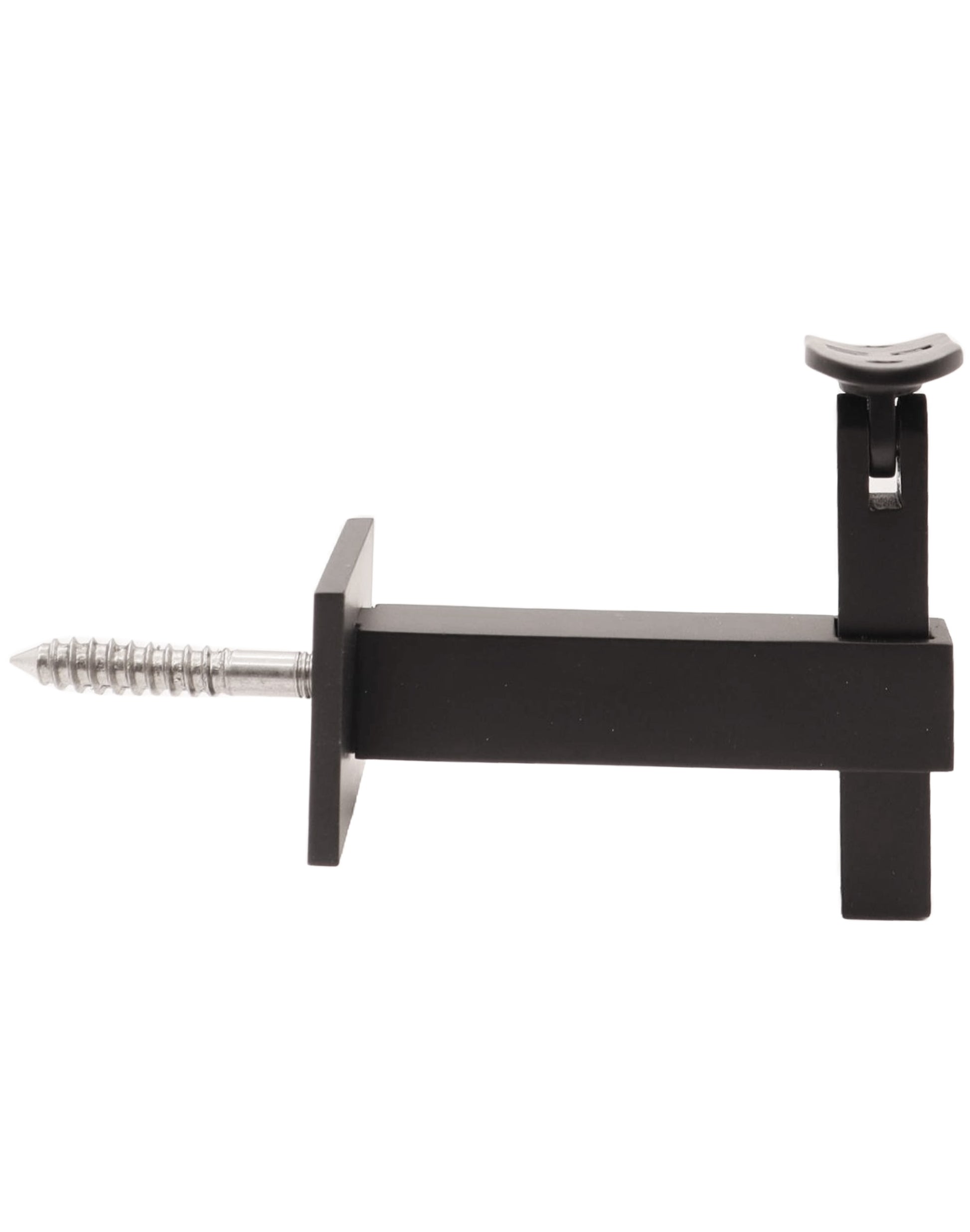Square Adjustable Wall to Handrail Bracket Tube Mounting Black Finish (G1025-BLK-SQR) - SHEMONICO