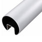 Slot Round Tube Cap Rail for Glass Railing  19 ft U Channel Stainless Steel (G1030) - SHEMONICO