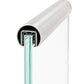 Slot Round Tube Cap Rail for Glass Railing  19 ft U Channel Stainless Steel (G1030) - SHEMONICO