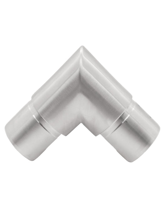 90 Degree Elbow for Slot Round Tube Cap Rail for Glass Railing  Stainless Steel 304 (G1031) - SHEMONICO